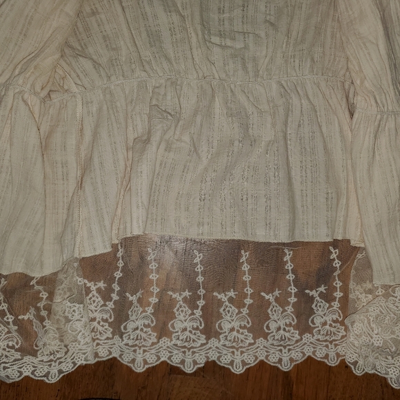 Indigo Thread Co. Ivory Lace Button Up Top - Picture 6 of 14